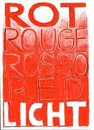 Plakat zur Ausstellung: Rotlicht